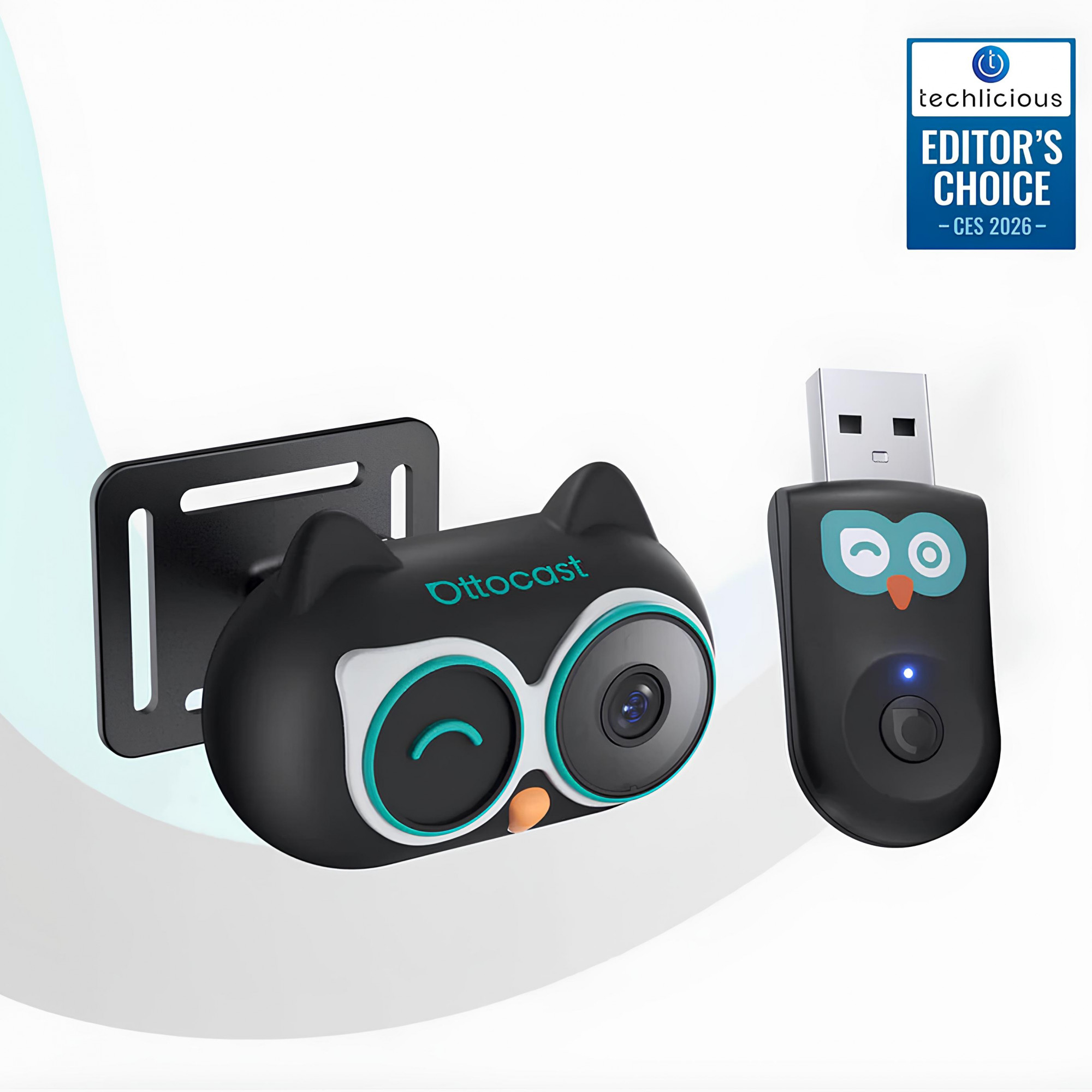 Бездротовий CarPlay/Android Auto адаптер та камера для спостереження за дитиною  Ottocast Cabin Care